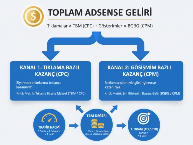 Google AdSense ile Ne Kadar Kazanabilirsiniz