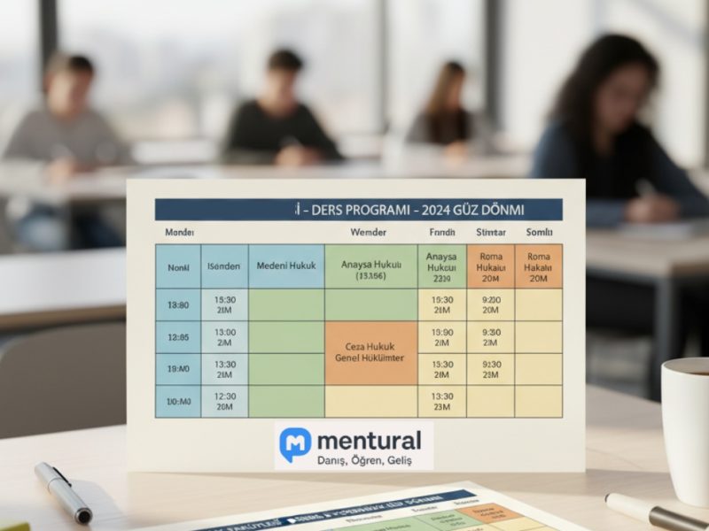 Öğrenci Ders Programı Nasıl Oluşturulur