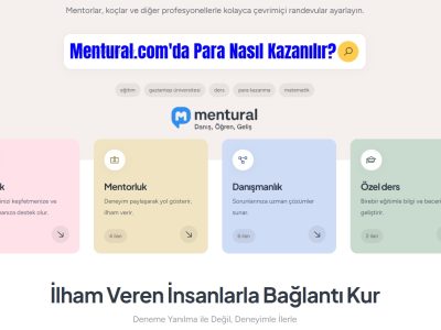 Mentural.com'da Para Nasıl Kazanılır